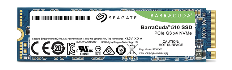 Seagate BarraCuda 510 M.2 NVMe Solid State Drives (SSD)
