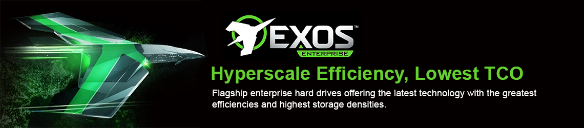 Seagate Exos X Enterprise - Hyperscale Efficiency, Lowest TCO
